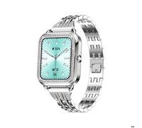 Montre Connectée Femme, Appel Bluetooth, Écran 1,6'', Tracker Fitness, Compatible iPhone/Android (Argent)