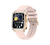 Montre Connectée Femme, Appel Bluetooth, Écran 1,6'', Tracker Fitness, Compatible iPhone/Android (Or Rose-2)
