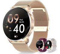 Montre Connectée Femme Appel Bluetooth et Assistant AI Notification Intelligente Smartwatch Fréquence Cardiaque Sommeil Étanche