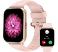 Montre Connectée Femme Appel Bluetooth Lecteur de Musique Montre Sport Smartwatch pour Android iOS Podometre Cardiofrequencemetre Oxymetre Montre Telephone Etanche IP68 Cycle Menstruel Rose