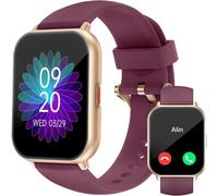 Montre Connectée Femme Appel Bluetooth Plusieurs Modes Sportifs Notifications Intelligentes Surveillance Du Cycle Menstruel Contrôle De La Musique Cadran De Montre Personnalisé Violet