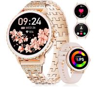 Montre connectée femme - Appels Bluetooth - Écran tactile 1,27"" HD - Fréquence cardiaque 24/7