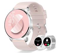 Montre Connectée Femme Appels Bluetooth Notification Intelligente 3 Bracelet Smartwatch pour Android iOS Montre Sport Podomètre Fréquence Cardiaque Sommeil SpO2 Calorie