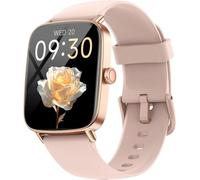 Montre Connectée Femme avec Appel,1.32" AMOLED Smartwatch Femme Always-on Display Fonction,120+ Modes Sport/Fréquence Cardiaque/Sommeil/SpO2,Montre de Fitness Podomètre Calories Android iOS,Rose
