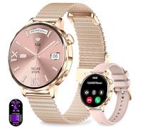 Montre Connectée Femme avec Appel Bluetooth, 1.27" Smartwatch avec Fonction Féminine Cardiofréquencemètre SpO2 Sommeil Montre 100+ Mode Sport Montre IP68 Fitness Podomètre Compatible pour Android iOS