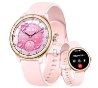 Montre Connectée Femme avec Appel Bluetooth 1,27" Smartwatch Femme Ronde avec IP68 Fonction Féminine Fréquence Cardiaque SpO2 Suivi du Sommeil 110+ Modes Sportif Podometre Calories pour Android iOS