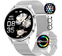 Montre Connectée Femme avec Appel Bluetooth, 1.32" HD AMOLED Smartwatch, 110 Modes Sportifs Fitness Montre, Santé Au Féminin/Fréquence Cardiaque/Sommeil, IP68, Elégante Montre Femmes pour iOS Android