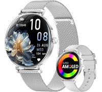 Montre Connectée Femme Avec Appel Bluetooth, 1,43'' Amoled Écran Smartwatch Avec Santé Au Féminin, 120+ Mode Sportif, Sommeil, Fréquence Cardiaque, Étanche Ip68 Podometre Pour Android Ios