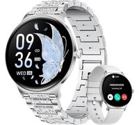 Montre Connectée Femme Avec Appel Bluetooth, 1.43"" Amoled Hd Écran Tactile Avec Surveillance De La Santé Des Femmes, Calories/So