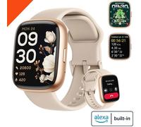Montre Connectée Femme - avec Appel Bluetooth 5,3 - Ecran HD 1,83"" - Étanche IP68 - Alexa - Sport/SpO2/Sommeil pour Samsung iPhone