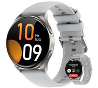 Montre Connectée Femme avec Appel Bluetooth 5.3 Suivi des Règles/100+ Sport/SpO2/Sommeil/Fréquence Cardiaque/ Podometre/ IP68-Gris