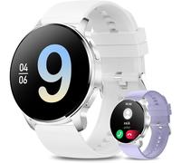 Montre Connectée Femme Avec Appel Bluetooth Assistant Vocal,1.32"" Ronde Hd Montre Connecté Avec Spo2/Sommeil, Smart Watch Pour Ios Android[Z411]