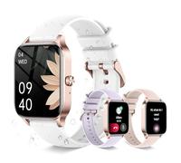Montre Connectée Femme avec Appel Bluetooth, Montre de Sport Fine et légère de 1,85" HD Tracker d'activité/120+ Modes Sportifs/Voix AI/Moniteur Sommeil/podomètre, Smart Watch étanche pour iOS Android