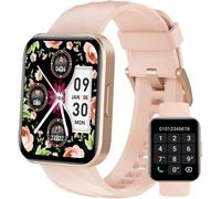 Montre Connectée Femme Avec Appel Bluetooth Podometre Cardiofrequencemetre Oxymetre Montre Sport Etanche Ip68 Cycle Menstruel Suivi Sommeil Calories Notification Pour Android Ios Rose[Z434]
