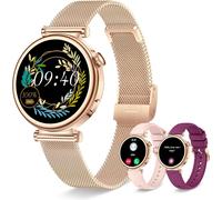 Montre Connectée Femme Avec Appel Bluetooth, Smartwatch Ronde 1,27"" 41Mm Pour Petit Poignet, 3 Bracelet, 100 Modes Sport Suivi Sommeil Fréquence Cardiaque Podomètre, Compatible And[MON9260472]