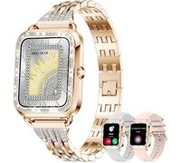Montre Connectée Femme Avec Appel Diamond, 1.29""Écran Tactile Smartwatch,19 Sports Santé Féminine Sommeil Fréquence Cardiaque Sp