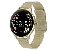 Montre Connectée Femme avec Bracelet en maille Élégante inoxydable Forever Dorée