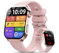 Montre Connectée Femme ECG+HRV/ é /IMC/Micro-contrôle de Santé/Acide Urique, 2.2" Écran incurvé 3D Smartwatch avec 24H Τе ѕіо Αrтérіеllе/Cardiofrequenceme, Sommeil Monitor, Android/iOS