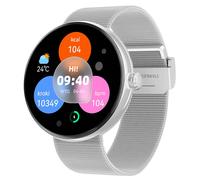 Montre Connectée Femme Élégante Suivi Santé Appel Bluetooth Forever Argent
