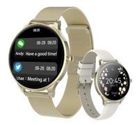 Forever, élégante smartwatch pour femme avec bracelet en acier inoxydable, or