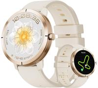 Montre Connectée Femme,GPS Intégré,10 Jours Batterie/1,35'' Amoled Écran/Appel,170+ Modes Sportifs,5ATM Fitness Tracker avec Fréquence Cardiaque,Suivi du Sommeil,pour iOS Android, Or Rose
