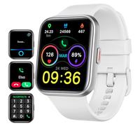 Montre Connectée Femme Homme, 1.8" AMOLED Smartwatch avec Appel, Alexa Intégrée, Smartwatch pour 100 Modes Sport, Fréquence Cardiaque, Sommeil, SpO2, IP68 Etanche Podometre pour Samsung, iOS, Android