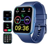 Montre Connectée Femme Homme, 1.8" AMOLED Smartwatch avec Appel, Alexa Intégrée, Smartwatch pour 100 Modes Sport, Fréquence Cardiaque, Sommeil, SpO2, IP68 Etanche Podometre pour Samsung, iOS, Android