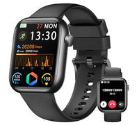 Montre Connectée Femme Homme, 1.83" Smartwatch avec Appel Bluetooth, Tensiomètre/Fréquence Cardiaque/SpO₂/Sommeil, Podometre, 123+ Mode Sport, Etanche IP68 Sport Bracelet Connecté pour Android iPhone