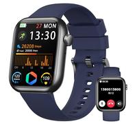 Montre Connectée Femme Homme, 1.83" Smartwatch avec Appel Bluetooth, Tensiomètre/Fréquence Cardiaque/SpO₂/Sommeil, Podometre, 123+ Mode Sport, Etanche IP68 Sport Bracelet Connecté pour Android iPhone