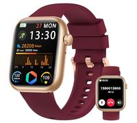 Montre Connectée Femme Homme, 1.83" Smartwatch avec Appel Bluetooth, Tensiomètre/Fréquence Cardiaque/SpO₂/Sommeil, Podometre, 123+ Mode Sport, Etanche IP68 Sport Bracelet Connecté pour Android iPhone