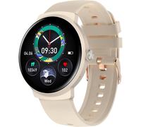 Montre Connectée Femme Homme Avec Appel Bluetooth, 1.39"" Montre Sport Avec 100+ Modes, Etanche Ip68 Smartwatch Avec Podometre/Sommeil, Fitness Tracker Pour Android Ios, Thé Au Lait[Con670845]
