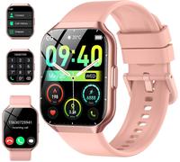 Montre Connectée Femme Homme Avec Appel Bluetooth, 1.96"" Hd Smartwatch, 112+ Sportifs, Ip68 Waterproof Fitness Tracker, Heart Rate And Sleep Monitor, Pedometer, Smartwatches Pour Android Ios[Z342]