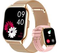 Montre Connectée Femme Homme avec Appel Bluetooth, 2,01'' Sport Smartwatch Moniteur de Fréquence Cardiaque/Tension Artérielle/SpO2/Podomètre/Sommeil, Montre Intelligente pour Android iOS