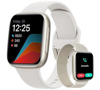 Montre Connectée Femme Homme, Écran Amoled 1,85" Smart Watch pour Samsung iPhone Android, Montre Femmes 5 ATM 120+ Modes Sportifs Moniteur de SpO2/Sommeil/Fréquence Cardiaque/Podometre/Calories