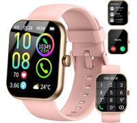 Montre Connectée Femme Homme, Smartwatch Appel Bluetooth, 1.96""Hd Montre Connectée Podomètre Sommeil Fréquence Cardiaque, 113+ Sportifs Ip68 Étanche Montre Sport, Montre Intelligente Pour An[Z1016]