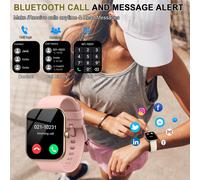 Montre Connectée Femme Homme, Smartwatch Appel Bluetooth, 1.96""Hd Montre Connectée Podomètre Sommeil Fréquence Cardiaque, 113+ Sportifs Ip68 Étanche Montre Sport, Montre Intelligente Pour Android Ios