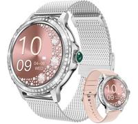 Montre Connectée Femme Hommes, Smartwatch Pour Iphone Android Avec Fréquence Cardiaque/Moniteur De Sommeil/Affichage Des Messages