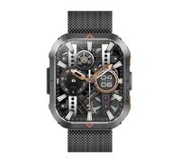 Montre Connectée Femme Ohp S50 Bluetooth Cardiofrequencemètre Multifonction Sport Ceinture En Acier Noir