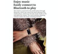 Montre Connectée Femme Or Milanais IP68 Ecran HD Suivi Santé Multi-Sport Argent