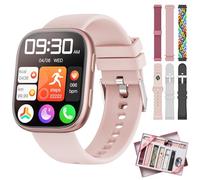 Montre Connectée Femme pour 7 Bracelets et Coffret Cadeau, 1.83'' HD Smartwatch avec Appel Bluetooth, Montre Connectée pour Cardiofréquencemètre, Sommeil, 100+ Modes Sportifs, IP68 Etanche FR K