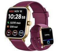 Montre Connectée Femme pour Samsung,iPhone,Android,1,8" Montre Connectée avec Appel Bluetooth,Voix de l'IA,Alexa intégrée,Smartwatch Moniteur de SpO2,Sommeil,Podometre,Calories,IP68-Violet Foncé