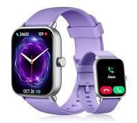 Montre Connectée Femme pour Samsung,iPhone,Android,1,8" Montre Connectée Femme avec Appel Bluetooth,Voix de l'IA,Alexa intégrée,Smartwatch Moniteur de SpO2,Sommeil,Podometre,Calories,IP68-Violet