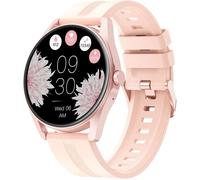 Montre connectée femme ronde Bluetooth appels,cycle menstruel,cardio,sommeil,podomètre iOS/Android