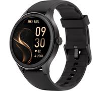 Montre Connectée Femme Ronde, Tendance Running Podomètre, 100+ Modes Sportives, Montre Connectée Santé/Cardio/Sommeil, Smartwatch Compatible Android/Ios, Répondre Appels, Étanche Ip68, Noire[Z1998]