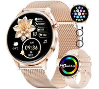 Montre Connectée Femme Smartwatch Sport: 1.32" AMOLED Smartwatch avec Appel Bluetooth, Elégante Montre Femmes pour iOS Android, 110 Modes Sportifs, Santé Au Féminin/Fréquence Cardiaque/Sommeil, IP68