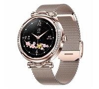 Montre Connectée Femme Sport Montre Or, Étanche Montre Tactile Bracelet Bluetooth Musique Photo Cardiofréquencemètre Sommeil Montre