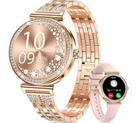Montre Connectée Femme Sport: Or Rose Etanche Fitness Podometre - Appel Bluetooth Smartwatch Fille Compatible Android Ios
