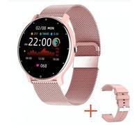 Montre Connectée Femme Suivi Santé Appels Bluetooth Étanche Rose Mesh YONIS
