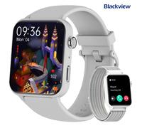 Montre Connectée Femmes homme SmartWatch Sport Blackview R30PRO Tracker d'Activit 1.85"" pour Android iOS Samsung Xiaomi Iphone Gris