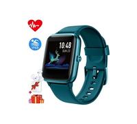 Montre Connectée Femmes Hommes Tracker d' Activité Bracelet Connecté IP68 Etanche Sport Podomètre Contrôle pour iOS Android-Vert